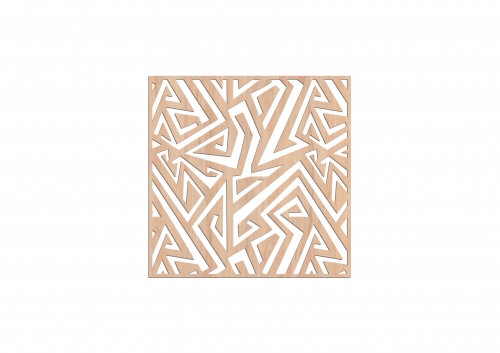 Panou decorativ traforat perete din mdf natur 4 mm. PP11